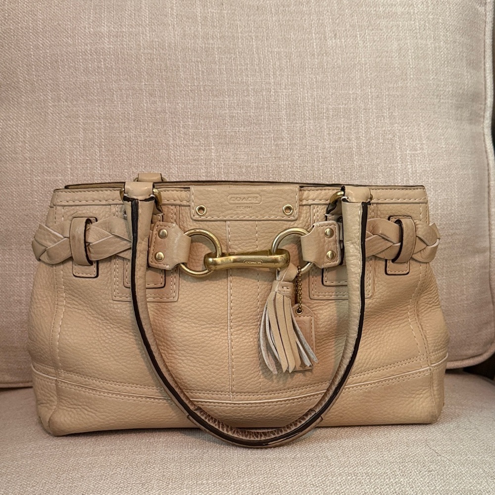 Coach Tan Leather Handbag